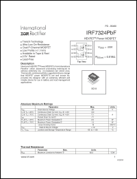 Click here to download IRF7324PBF Datasheet