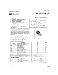 Click here to download IRF3205VPBF Datasheet