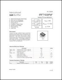 Click here to download IRF7103IPBF Datasheet