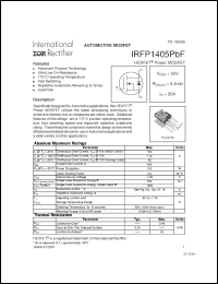 Click here to download IRFP1405PBF Datasheet