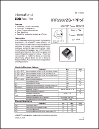 Click here to download IRF2907ZS-7PPBF_06 Datasheet