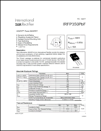 Click here to download IRFP350PBF Datasheet