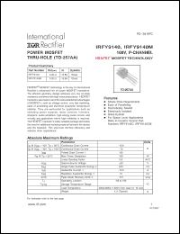 Click here to download IRFY9140M Datasheet