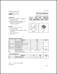 Click here to download IRF8736PBF Datasheet