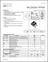 Click here to download IRLS3034-7PPBF Datasheet