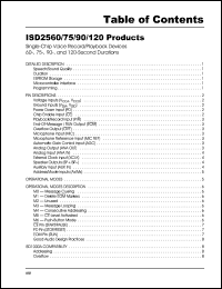 Click here to download ISD2590T Datasheet