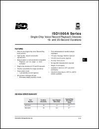 Click here to download ISD1020AG Datasheet