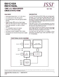 Click here to download IS61C1024-12J Datasheet
