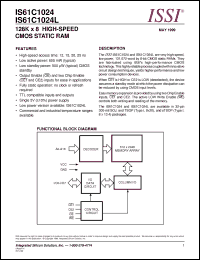 Click here to download IS61C1024L-25T Datasheet