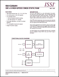 Click here to download IS61C256AH-20T Datasheet