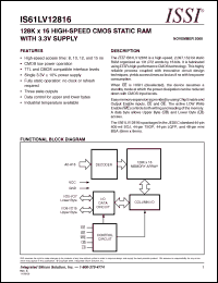 Click here to download IS61LV12816-10LQI Datasheet