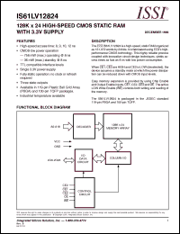 Click here to download IS61LV12824-9TQI Datasheet