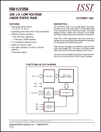 Click here to download IS61LV256-15T Datasheet