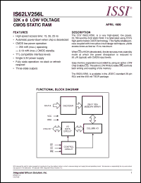 Click here to download IS62LV256L-20T Datasheet