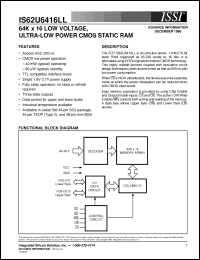Click here to download IS62U6416LL-20K Datasheet