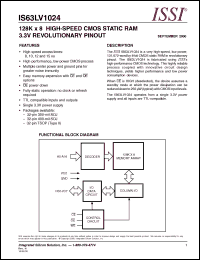 Click here to download IS63LV1024-15T Datasheet