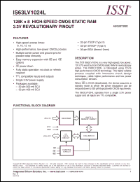 Click here to download IS63LV1024L-8H Datasheet