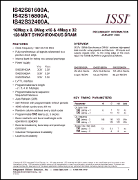Click here to download IS42S16800A-10TL Datasheet
