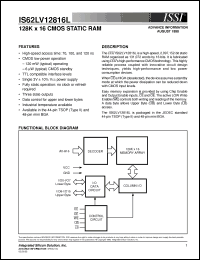 Click here to download IS62LV12816L-100BI Datasheet