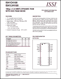 Click here to download IS41C4100-35J Datasheet