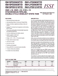 Click here to download IS61SPD25632T Datasheet