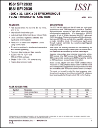 Click here to download IS61SF12832 Datasheet