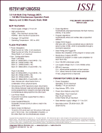 Click here to download IS75V16F128GS32-7065BI Datasheet