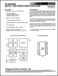Click here to download IS62C256-80W Datasheet