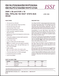 Click here to download IS61NLP51218A-200TQ Datasheet