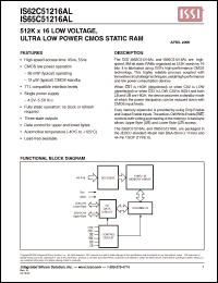 Click here to download IS65C51216AL Datasheet