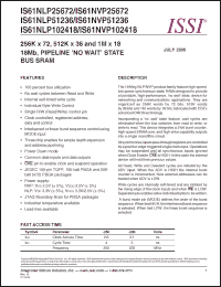 Click here to download IS61NVP102418-250B3I Datasheet