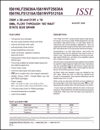 Click here to download IS61NLF51218A-7.5TQI Datasheet