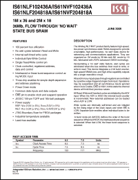 Click here to download IS61NLF204818A-7.5TQI Datasheet
