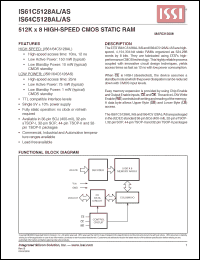 Click here to download IS61C5128AS-25QLI Datasheet
