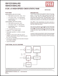 Click here to download IS64C5128AL-12KA3 Datasheet