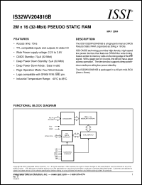 Click here to download IS32WV204816B-70MI Datasheet