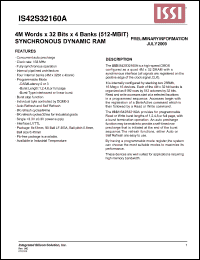 Click here to download IS42S32160A-75BL Datasheet