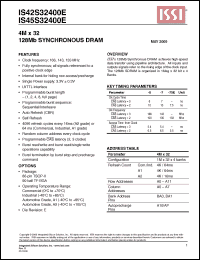 Click here to download IS42S32400E-7TLI Datasheet