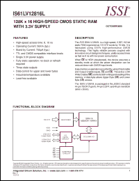 Click here to download IS61LV12816L Datasheet