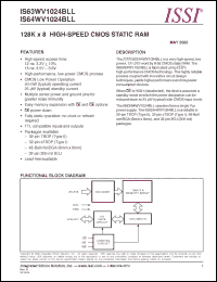 Click here to download IS63WV1024BLL-12TI Datasheet
