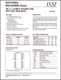 Click here to download IS41LV44052 Datasheet