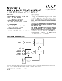 Click here to download IS61C25616 Datasheet