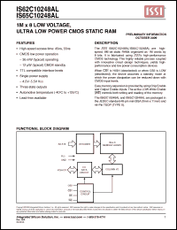 Click here to download IS62C10248AL-55TLI Datasheet