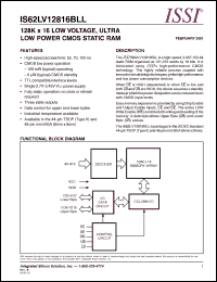 Click here to download IS62LV12816BLL Datasheet