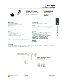 Click here to download PTS645TL58 Datasheet