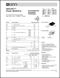 Click here to download IXFH40N30 Datasheet