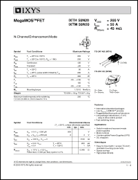 Click here to download IXTH50N20 Datasheet