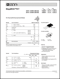 Click here to download IXTM10N100 Datasheet