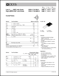 Click here to download IXGH17N100AU1 Datasheet