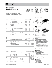 Click here to download IXFN73N30 Datasheet